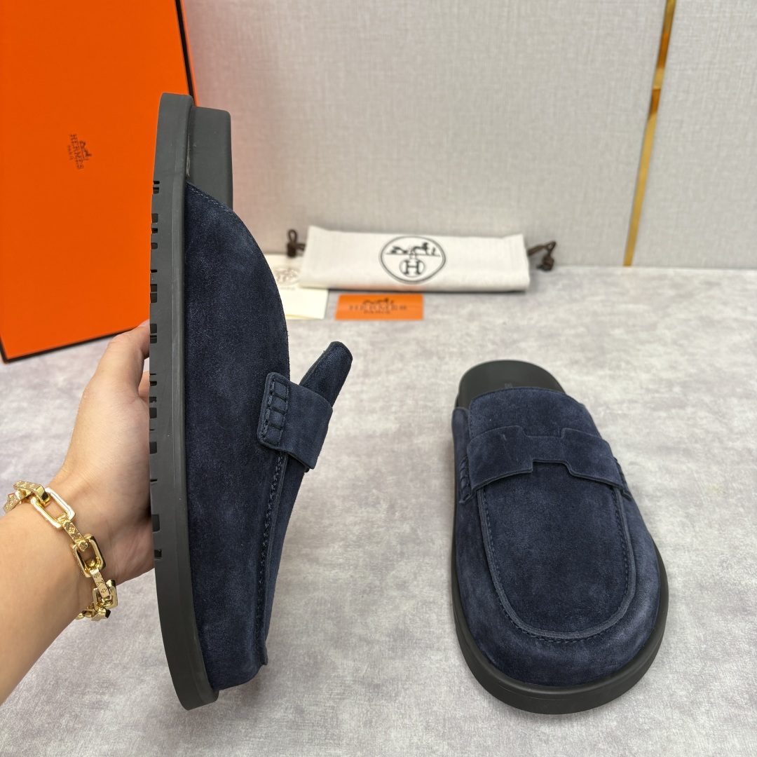 💋💍H家新品 Hermè* 爱马-仕 Go穆勒鞋 男士半拖 官方 8,250 奢适慵懒的高阶表达 甄选进