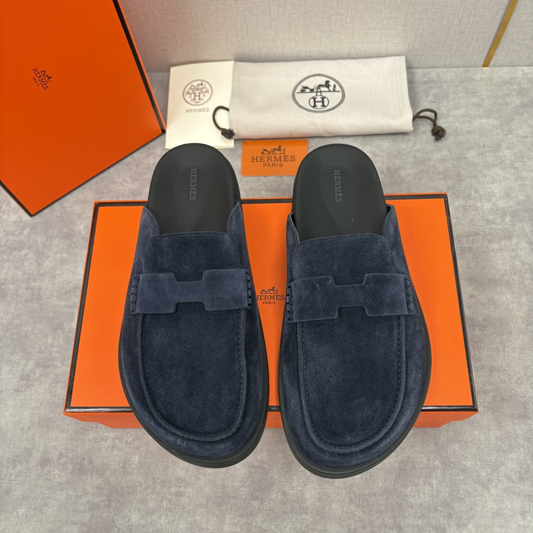 💋💍H家新品 Hermè* 爱马-仕 Go穆勒鞋 男士半拖 官方 8,250 奢适慵懒的高阶表达 甄选进