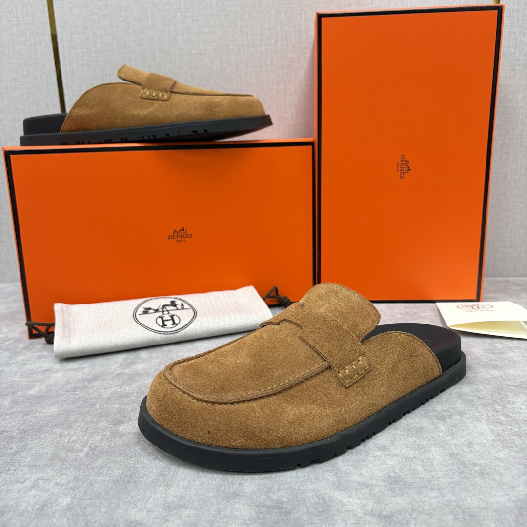 💋💍H家新品 Hermè* 爱马-仕 Go穆勒鞋 男士半拖 官方 8,250 奢适慵懒的高阶表达 甄选进