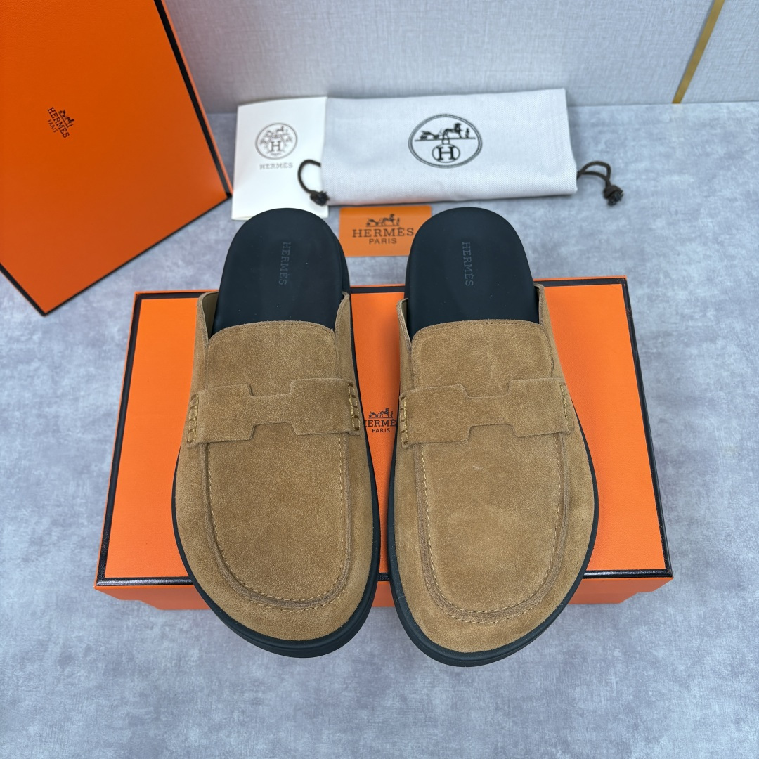 💋💍H家新品 Hermè* 爱马-仕 Go穆勒鞋 男士半拖 官方 8,250 奢适慵懒的高阶表达 甄选进
