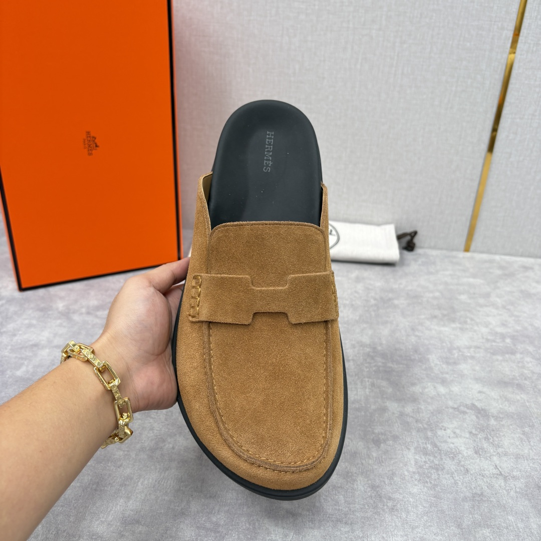 💋💍H家新品 Hermè* 爱马-仕 Go穆勒鞋 男士半拖 官方 8,250 奢适慵懒的高阶表达 甄选进
