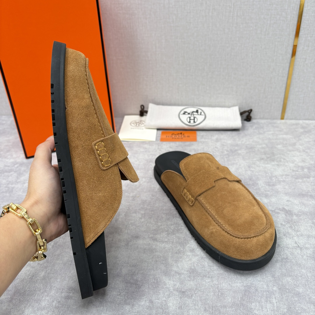 💋💍H家新品 Hermè* 爱马-仕 Go穆勒鞋 男士半拖 官方 8,250 奢适慵懒的高阶表达 甄选进