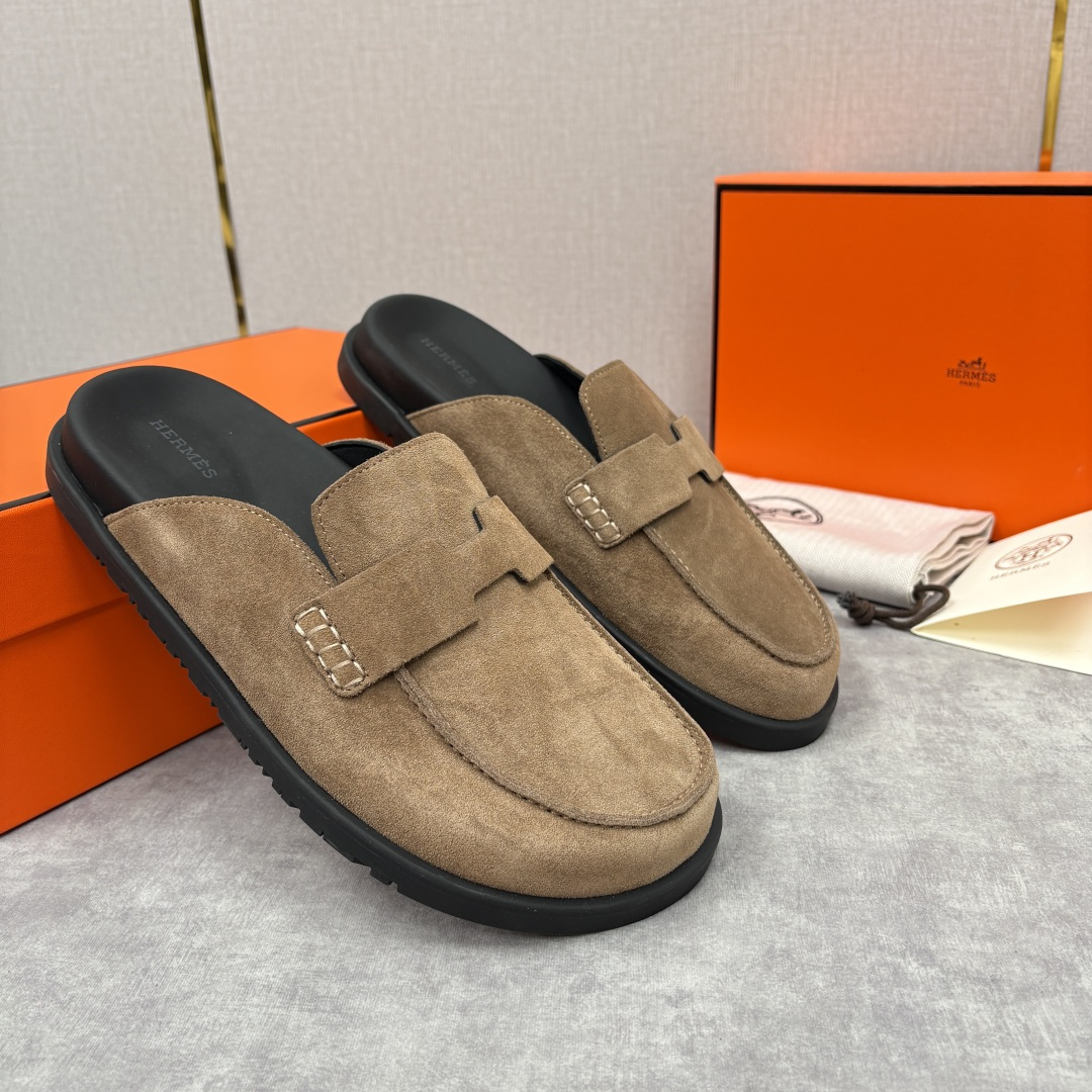 💋💍H家新品 Hermè* 爱马-仕 Go穆勒鞋 男士半拖 官方 8,250 奢适慵懒的高阶表达 甄选进