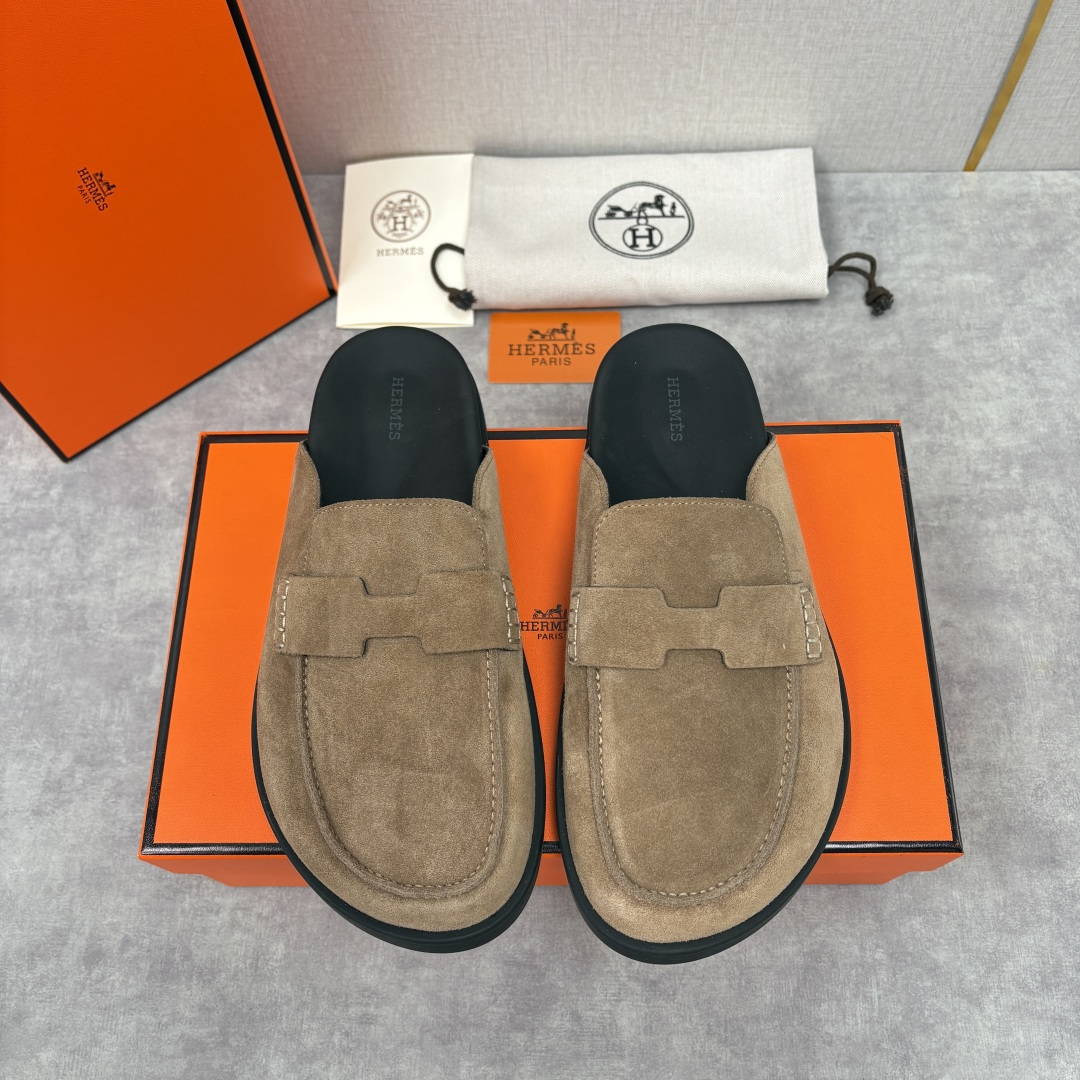 💋💍H家新品 Hermè* 爱马-仕 Go穆勒鞋 男士半拖 官方 8,250 奢适慵懒的高阶表达 甄选进