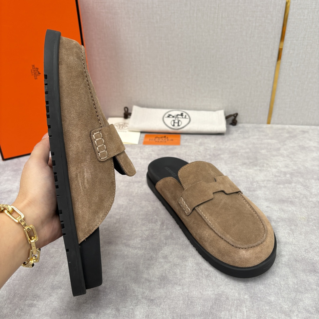 💋💍H家新品 Hermè* 爱马-仕 Go穆勒鞋 男士半拖 官方 8,250 奢适慵懒的高阶表达 甄选进