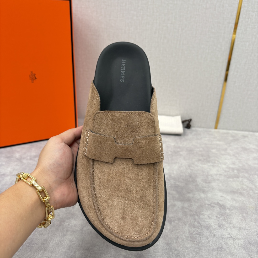 💋💍H家新品 Hermè* 爱马-仕 Go穆勒鞋 男士半拖 官方 8,250 奢适慵懒的高阶表达 甄选进