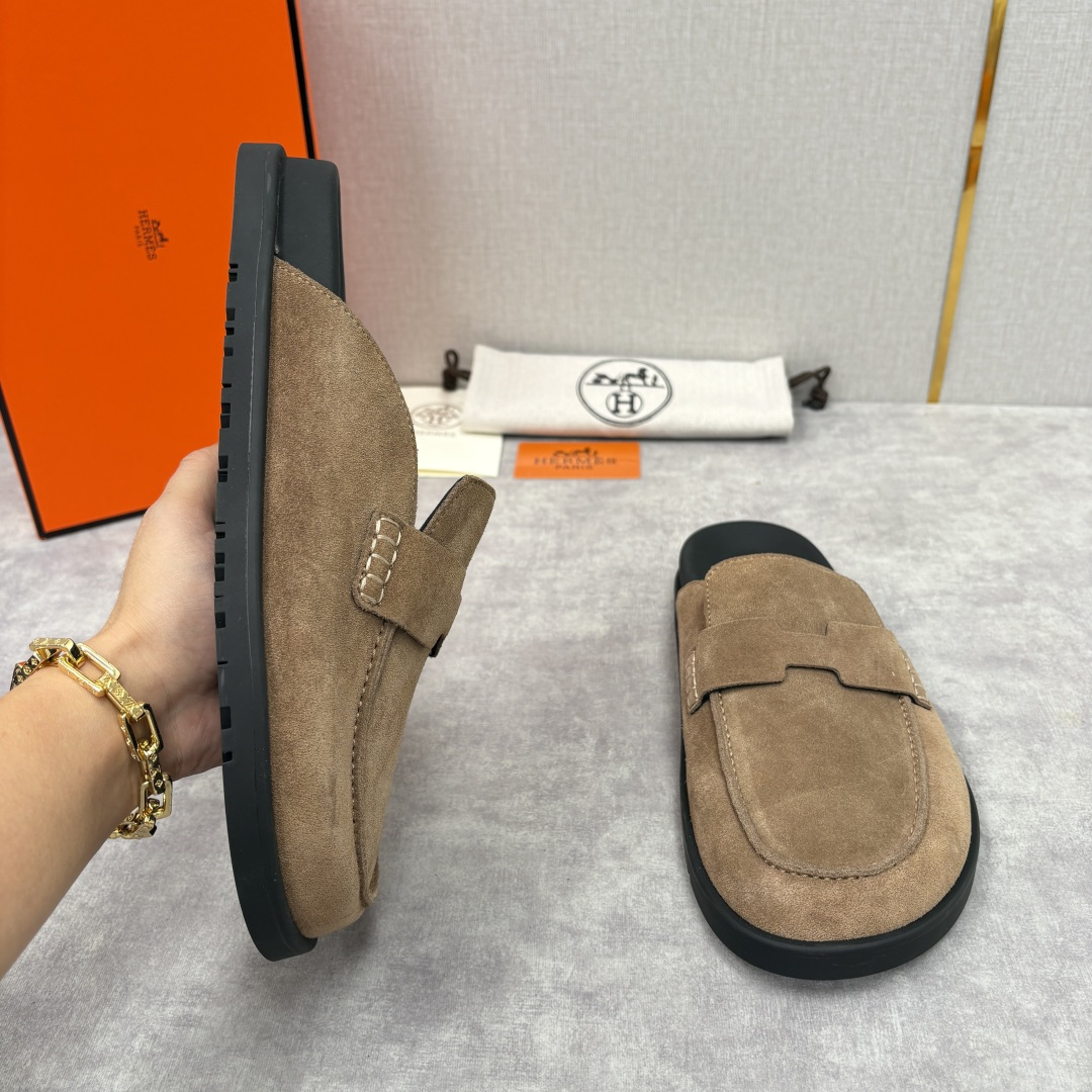 💋💍H家新品 Hermè* 爱马-仕 Go穆勒鞋 男士半拖 官方 8,250 奢适慵懒的高阶表达 甄选进