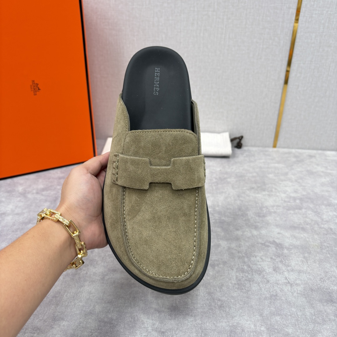 💋💍H家新品 Hermè* 爱马-仕 Go穆勒鞋 男士半拖 官方 8,250 奢适慵懒的高阶表达 甄选进