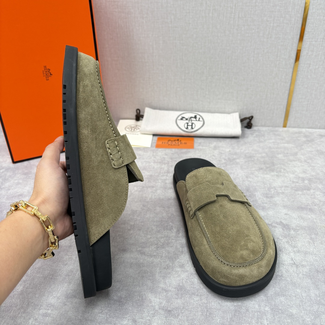 💋💍H家新品 Hermè* 爱马-仕 Go穆勒鞋 男士半拖 官方 8,250 奢适慵懒的高阶表达 甄选进