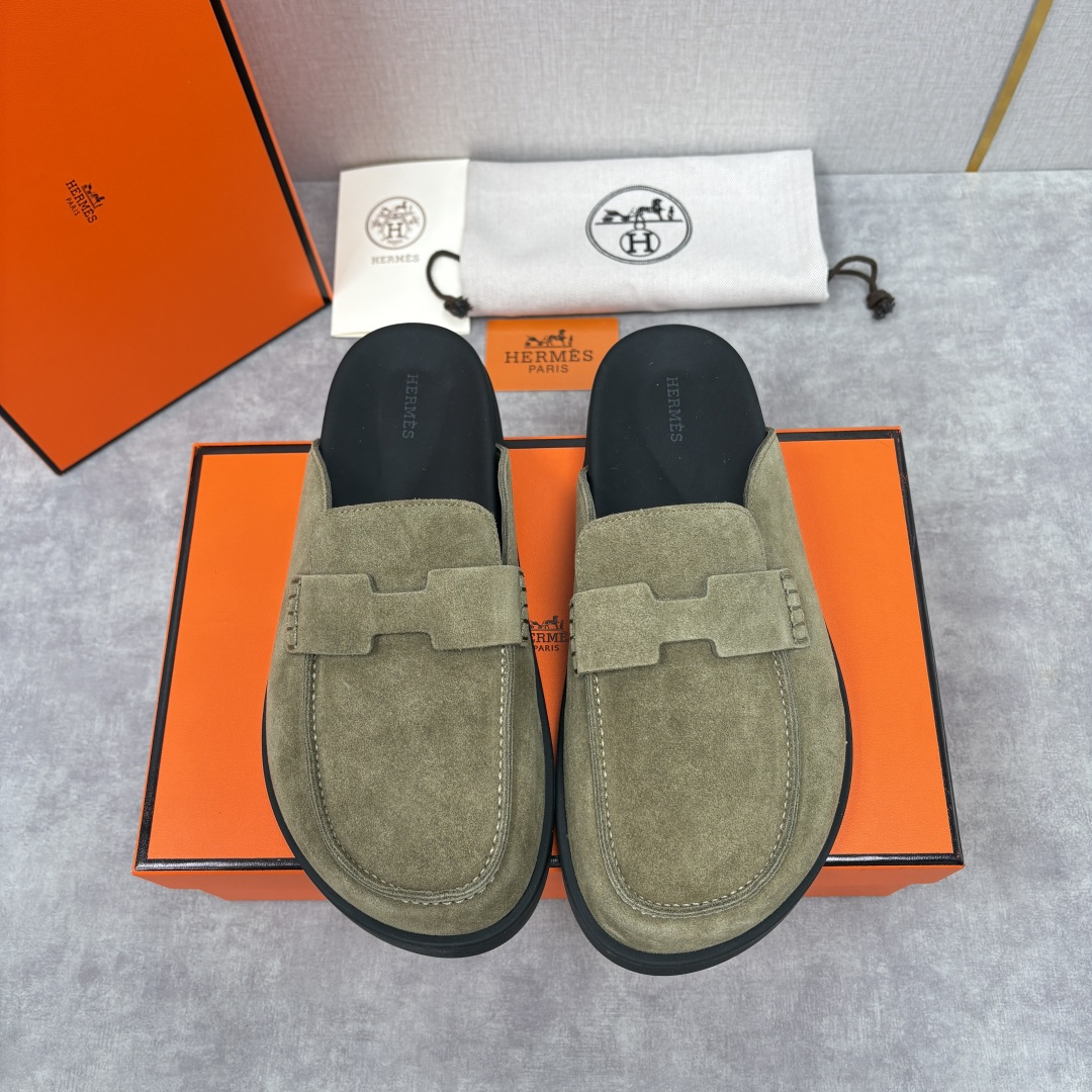 💋💍H家新品 Hermè* 爱马-仕 Go穆勒鞋 男士半拖 官方 8,250 奢适慵懒的高阶表达 甄选进