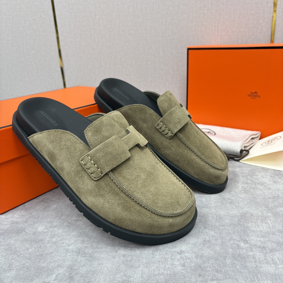 💋💍H家新品 Hermè* 爱马-仕 Go穆勒鞋 男士半拖 官方 8,250 奢适慵懒的高阶表达 甄选进