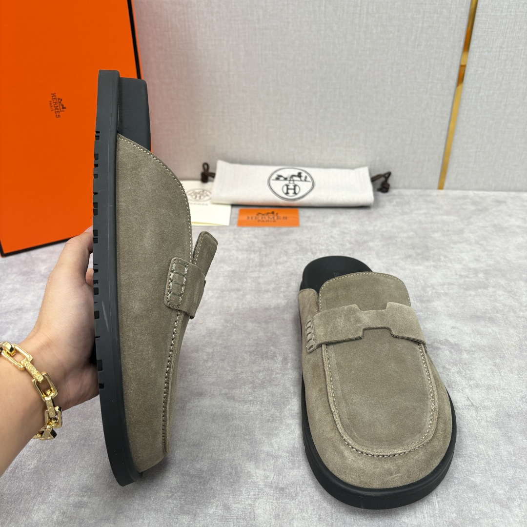 💋💍H家新品 Hermè* 爱马-仕 Go穆勒鞋 男士半拖 官方 8,250 奢适慵懒的高阶表达 甄选进