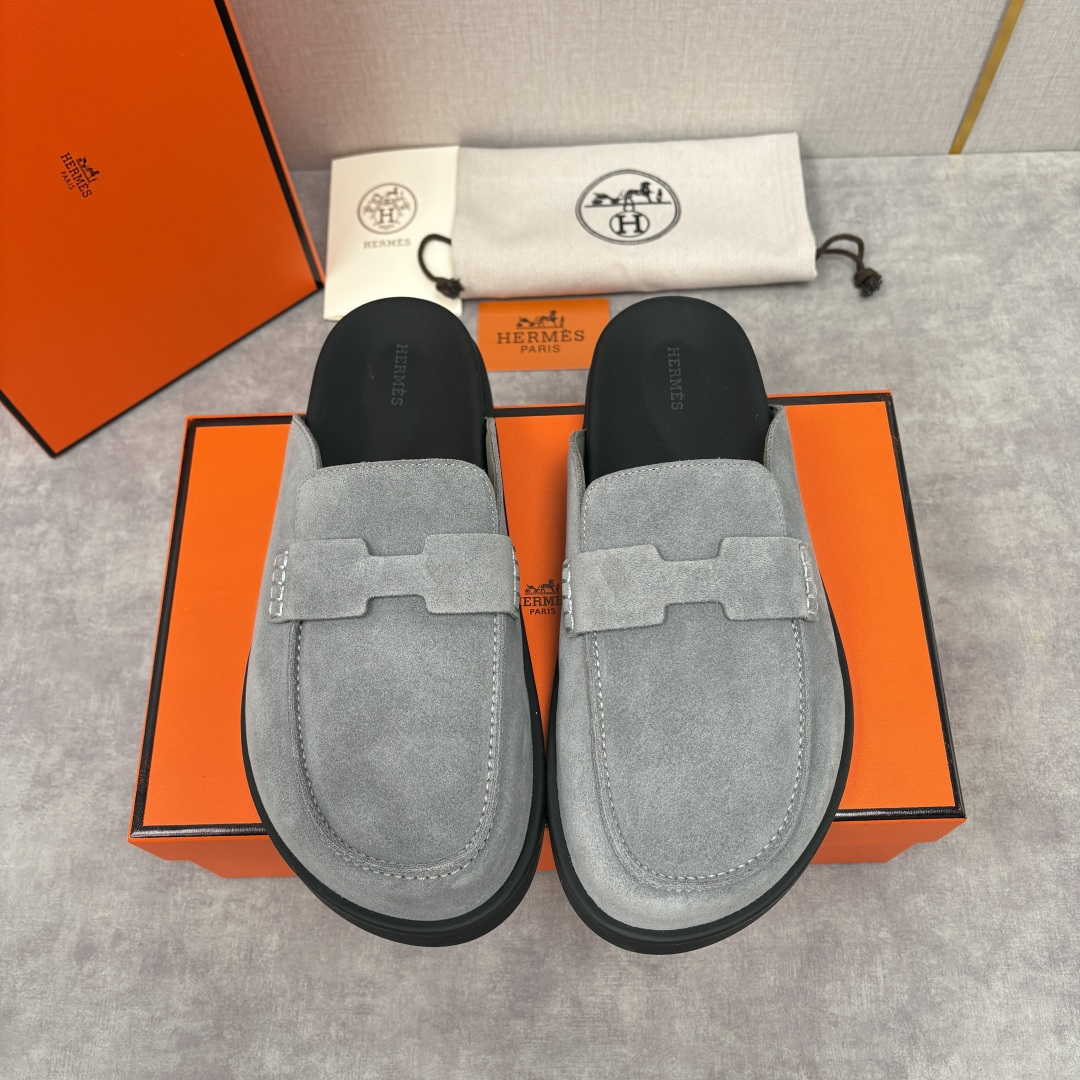 💋💍H家新品 Hermè* 爱马-仕 Go穆勒鞋 男士半拖 官方 8,250 奢适慵懒的高阶表达 甄选进