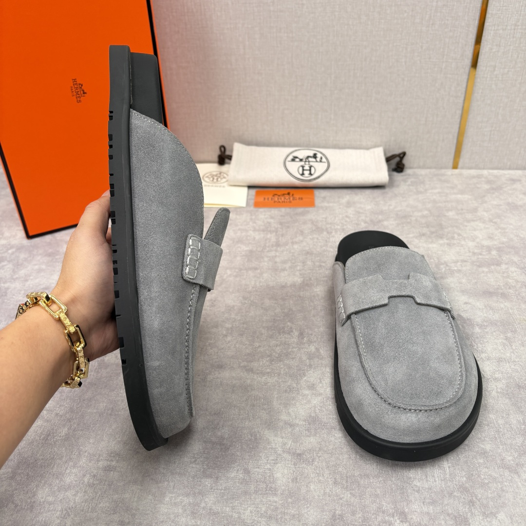 💋💍H家新品 Hermè* 爱马-仕 Go穆勒鞋 男士半拖 官方 8,250 奢适慵懒的高阶表达 甄选进