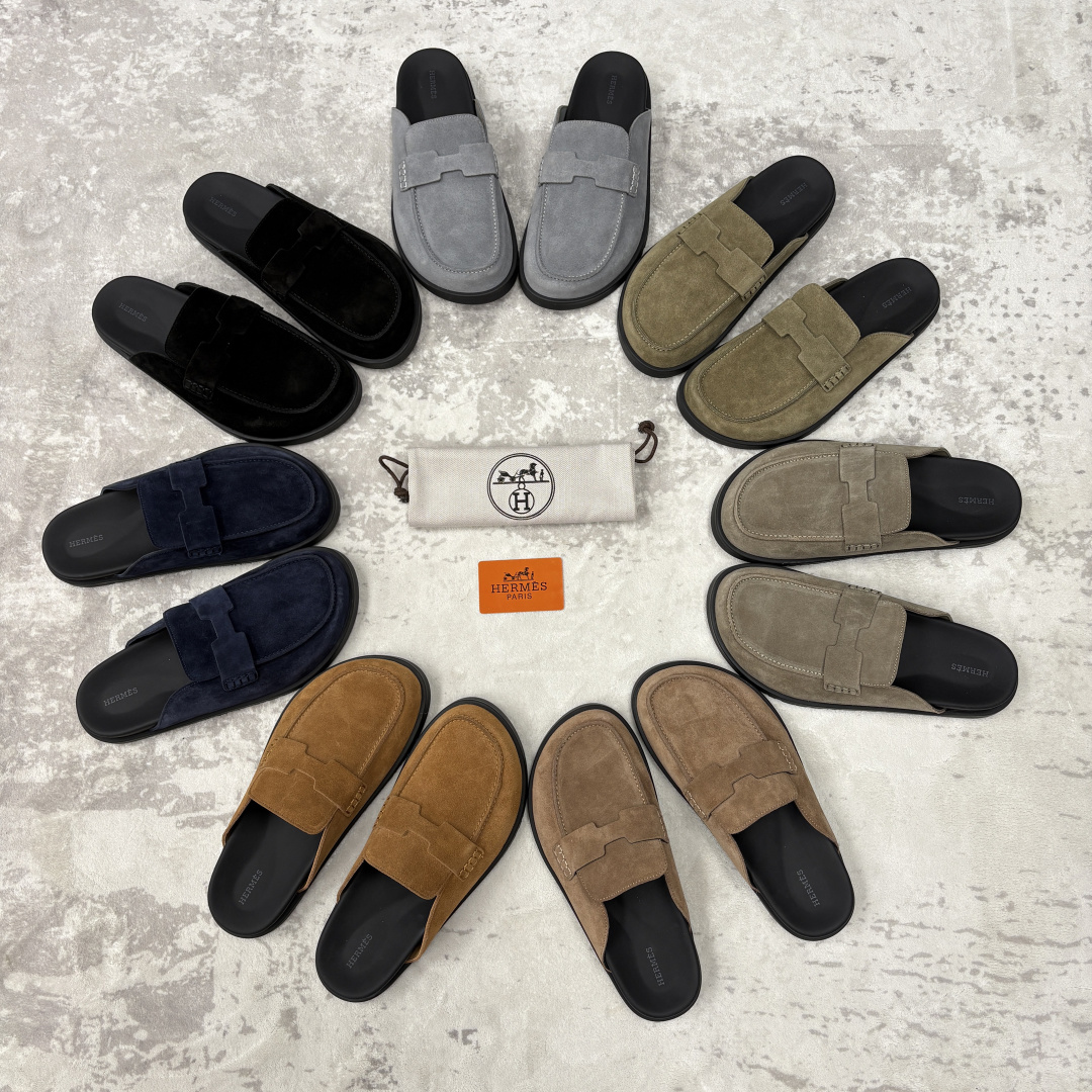 💋💍H家新品 Hermè* 爱马-仕 Go穆勒鞋 男士半拖 官方 8,250 奢适慵懒的高阶表达 甄选进