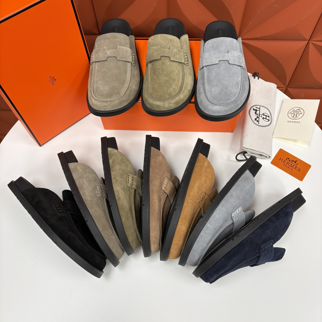 💋💍H家新品 Hermè* 爱马-仕 Go穆勒鞋 男士半拖 官方 8,250 奢适慵懒的高阶表达 甄选进