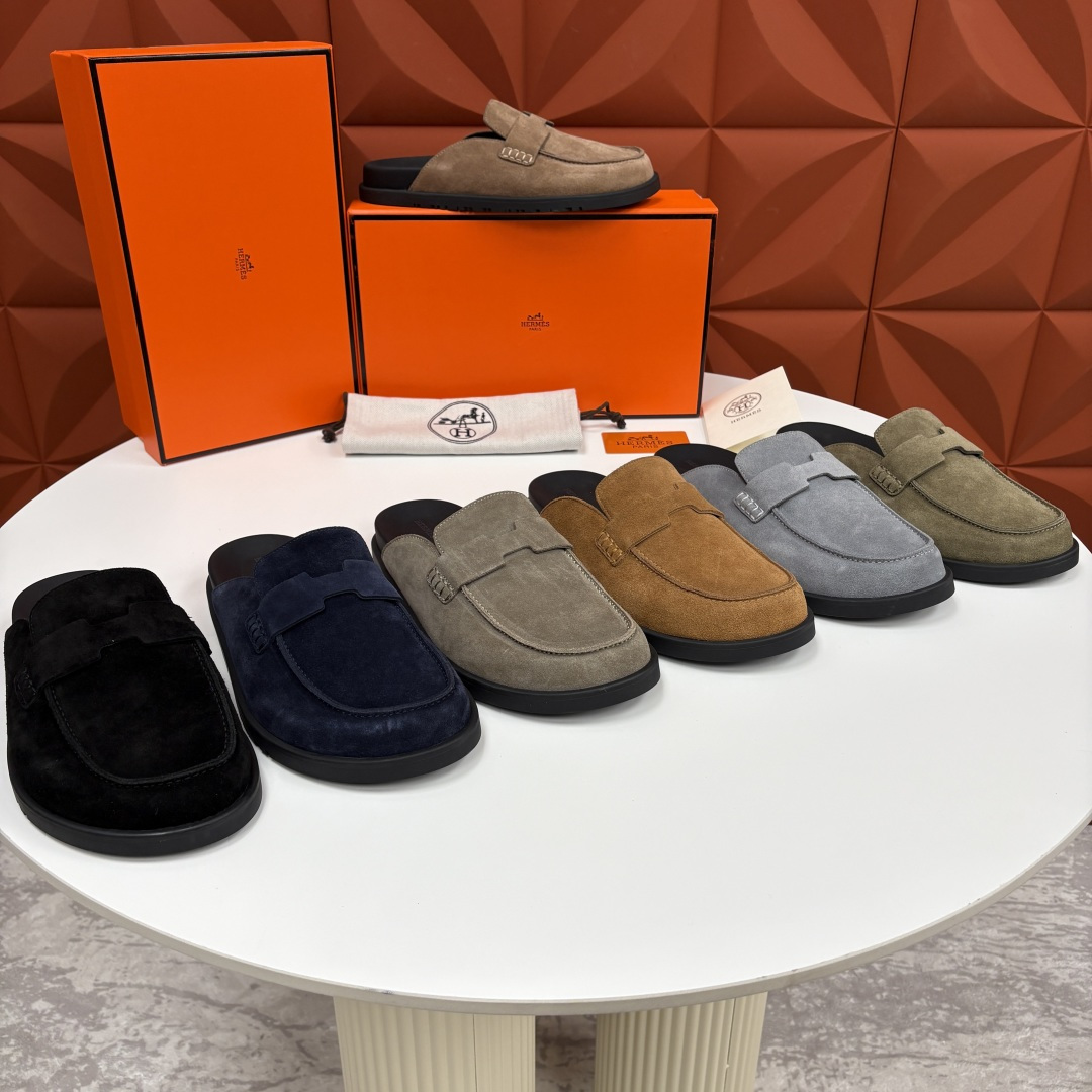 💋💍H家新品 Hermè* 爱马-仕 Go穆勒鞋 男士半拖 官方 8,250 奢适慵懒的高阶表达 甄选进
