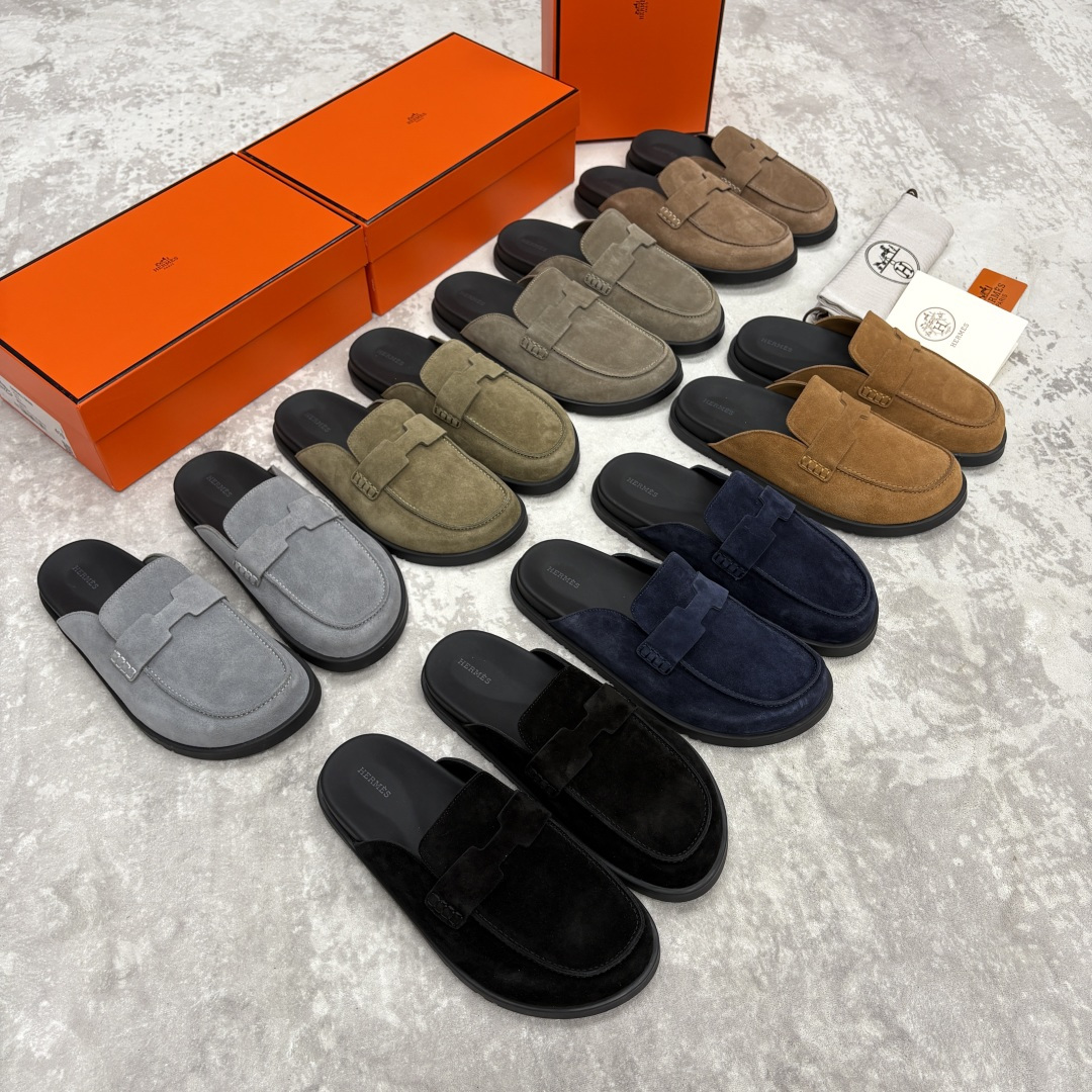 💋💍H家新品 Hermè* 爱马-仕 Go穆勒鞋 男士半拖 官方 8,250 奢适慵懒的高阶表达 甄选进