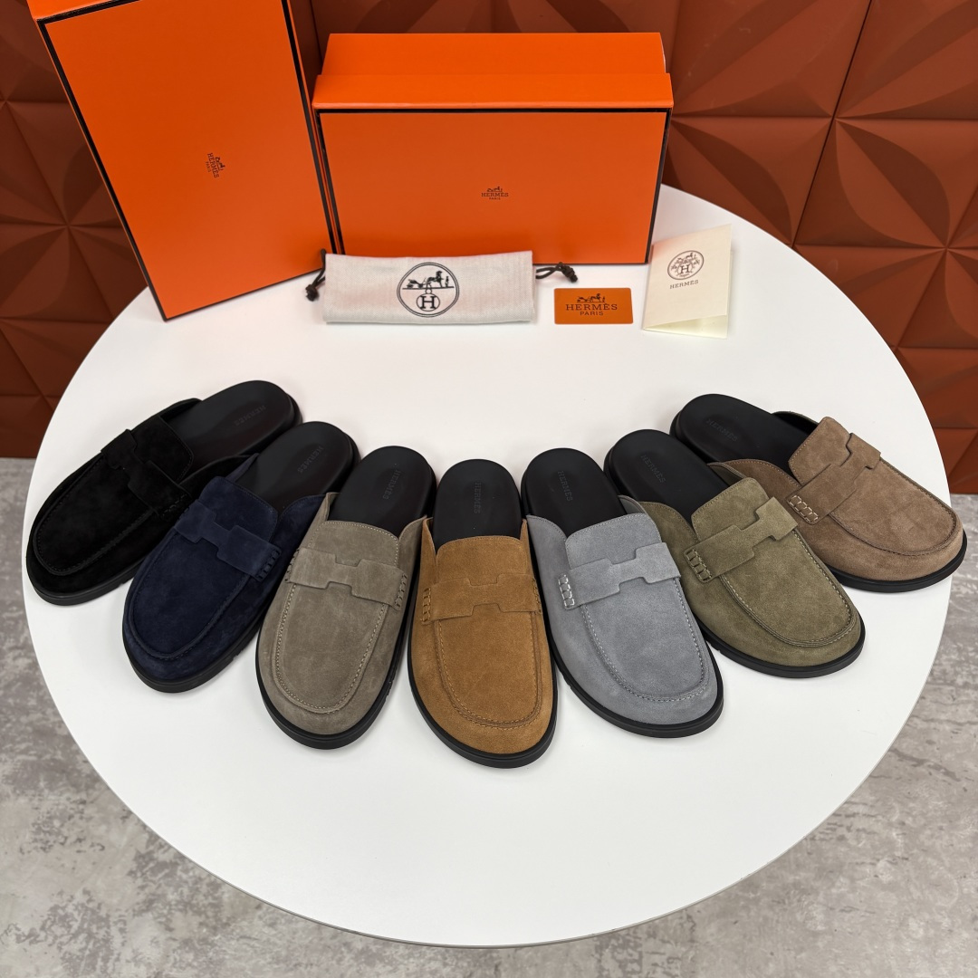 💋💍H家新品 Hermè* 爱马-仕 Go穆勒鞋 男士半拖 官方 8,250 奢适慵懒的高阶表达 甄选进