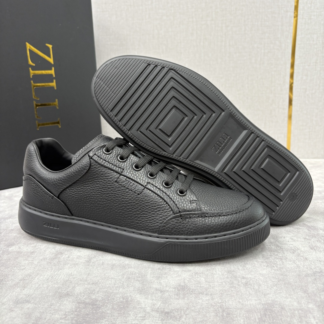 💋💍ZL家新品 Zill* 兹-利 是1970创立的法国奢侈男装品牌 缝线装饰男士休闲运动鞋当法式奢华邂