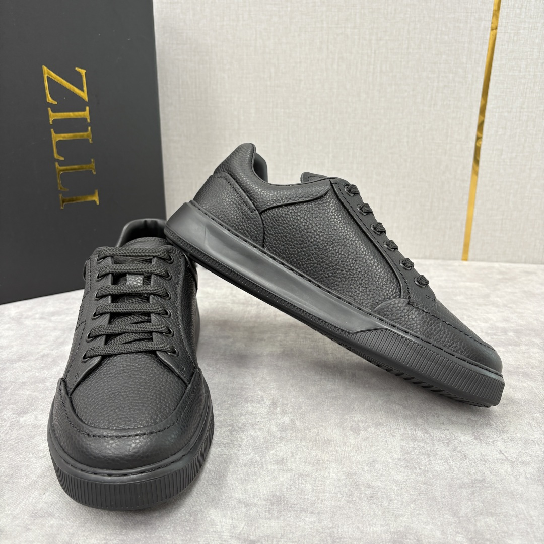 💋💍ZL家新品 Zill* 兹-利 是1970创立的法国奢侈男装品牌 缝线装饰男士休闲运动鞋当法式奢华邂