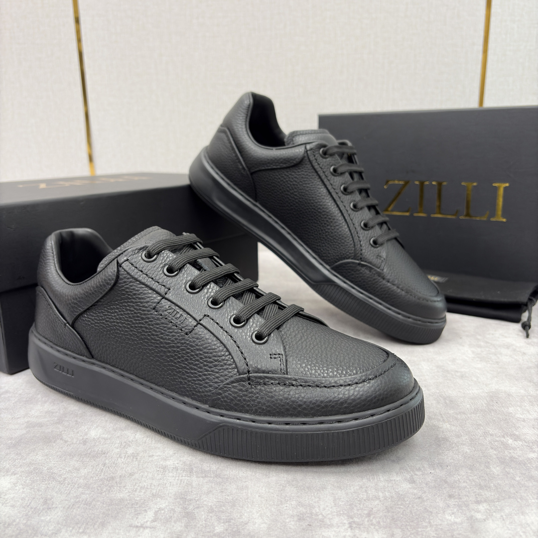 💋💍ZL家新品 Zill* 兹-利 是1970创立的法国奢侈男装品牌 缝线装饰男士休闲运动鞋当法式奢华邂