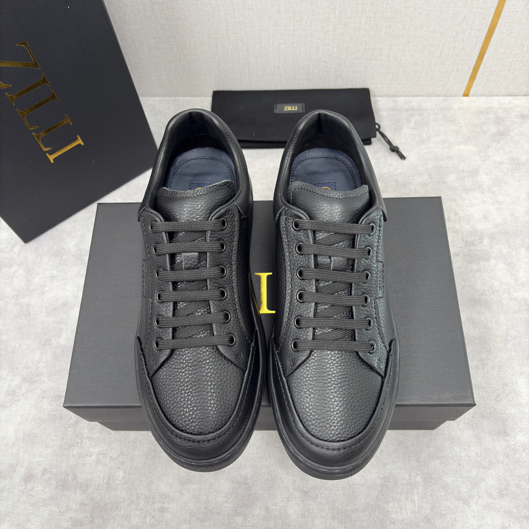 💋💍ZL家新品 Zill* 兹-利 是1970创立的法国奢侈男装品牌 缝线装饰男士休闲运动鞋当法式奢华邂