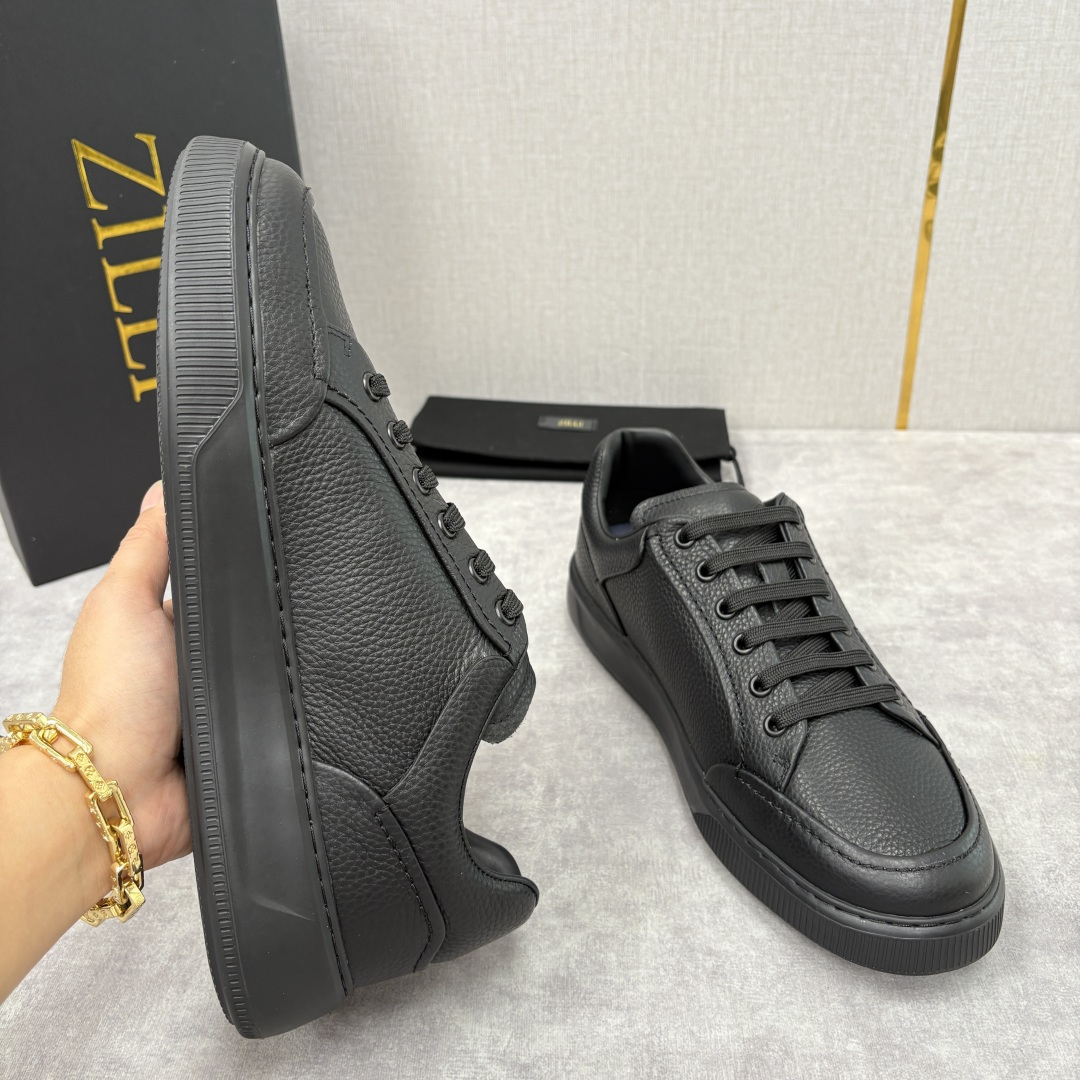 💋💍ZL家新品 Zill* 兹-利 是1970创立的法国奢侈男装品牌 缝线装饰男士休闲运动鞋当法式奢华邂