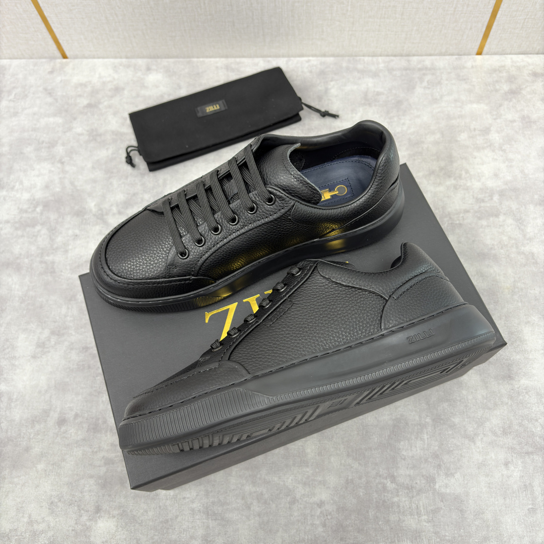 💋💍ZL家新品 Zill* 兹-利 是1970创立的法国奢侈男装品牌 缝线装饰男士休闲运动鞋当法式奢华邂