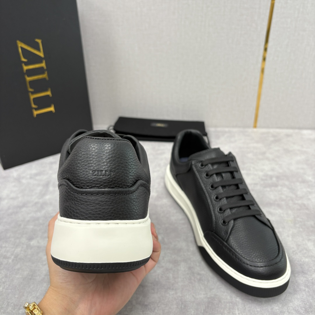 💋💍ZL家新品 Zill* 兹-利 是1970创立的法国奢侈男装品牌 缝线装饰男士休闲运动鞋当法式奢华邂