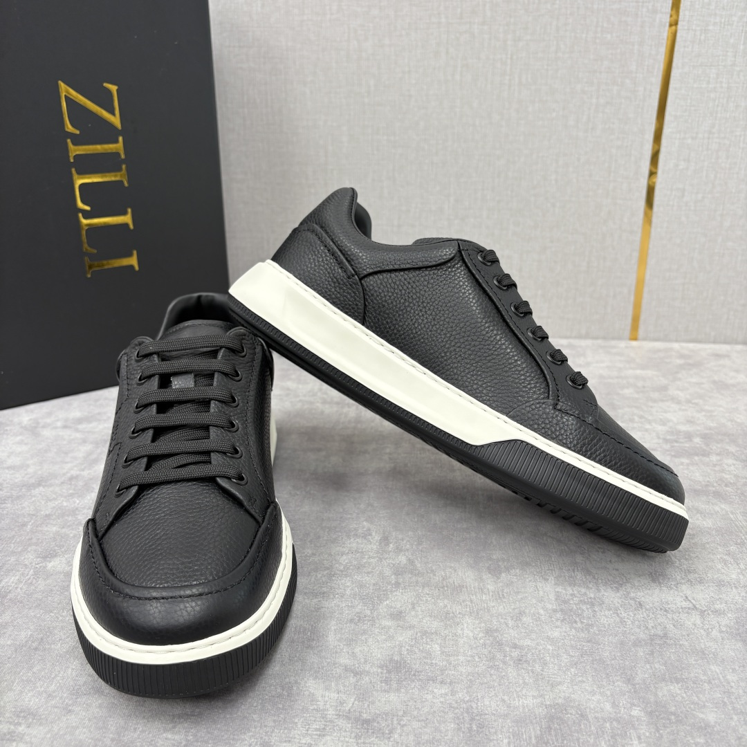 💋💍ZL家新品 Zill* 兹-利 是1970创立的法国奢侈男装品牌 缝线装饰男士休闲运动鞋当法式奢华邂