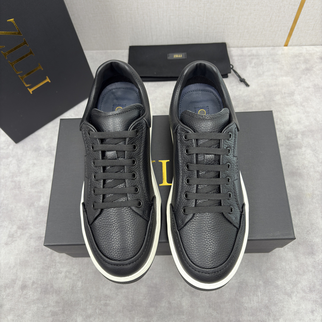 💋💍ZL家新品 Zill* 兹-利 是1970创立的法国奢侈男装品牌 缝线装饰男士休闲运动鞋当法式奢华邂