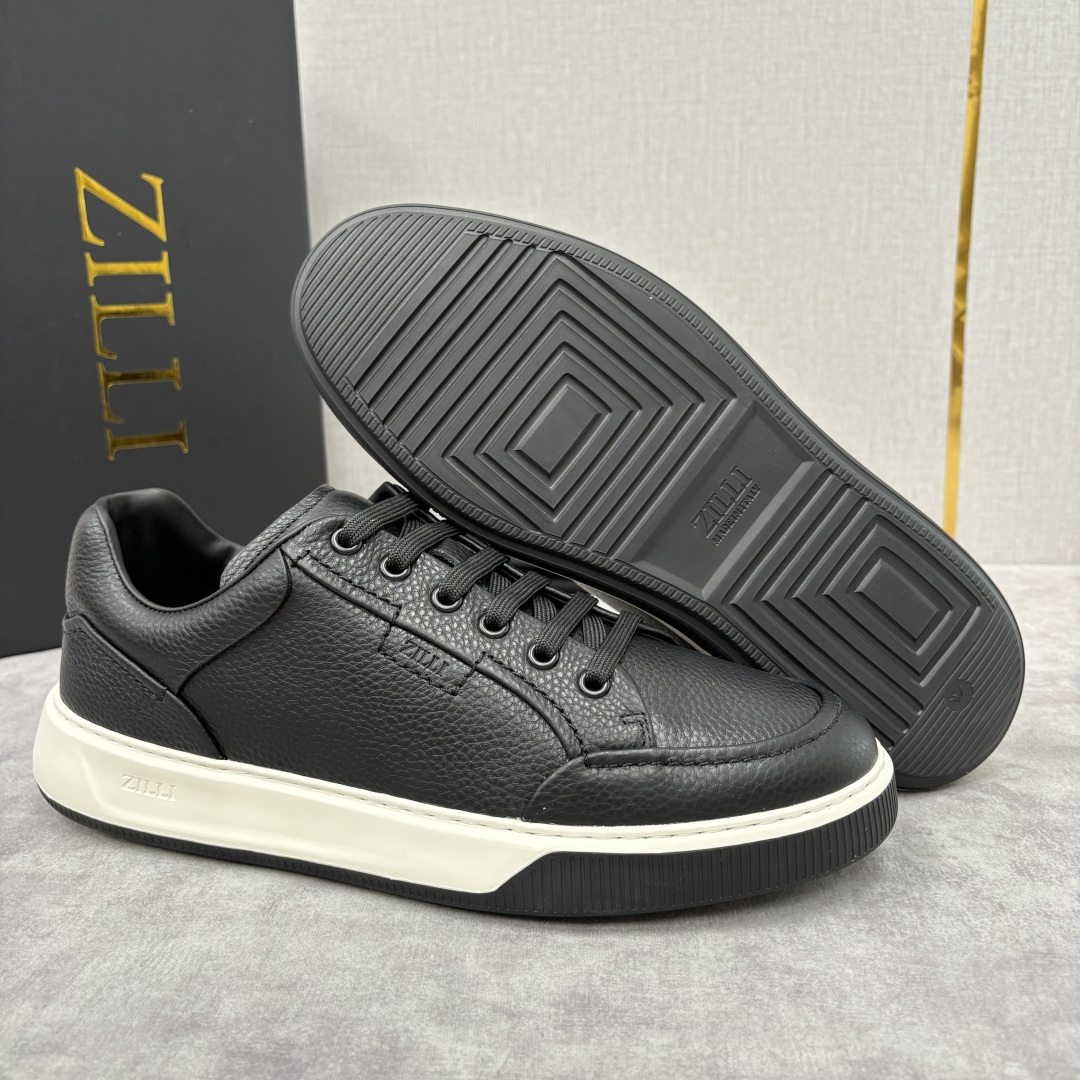 💋💍ZL家新品 Zill* 兹-利 是1970创立的法国奢侈男装品牌 缝线装饰男士休闲运动鞋当法式奢华邂