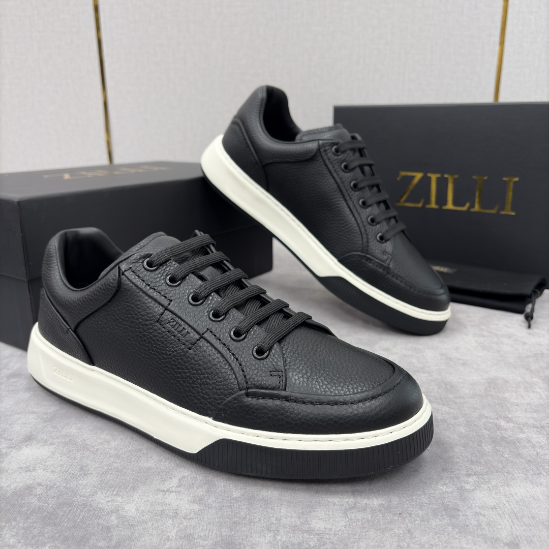 💋💍ZL家新品 Zill* 兹-利 是1970创立的法国奢侈男装品牌 缝线装饰男士休闲运动鞋当法式奢华邂