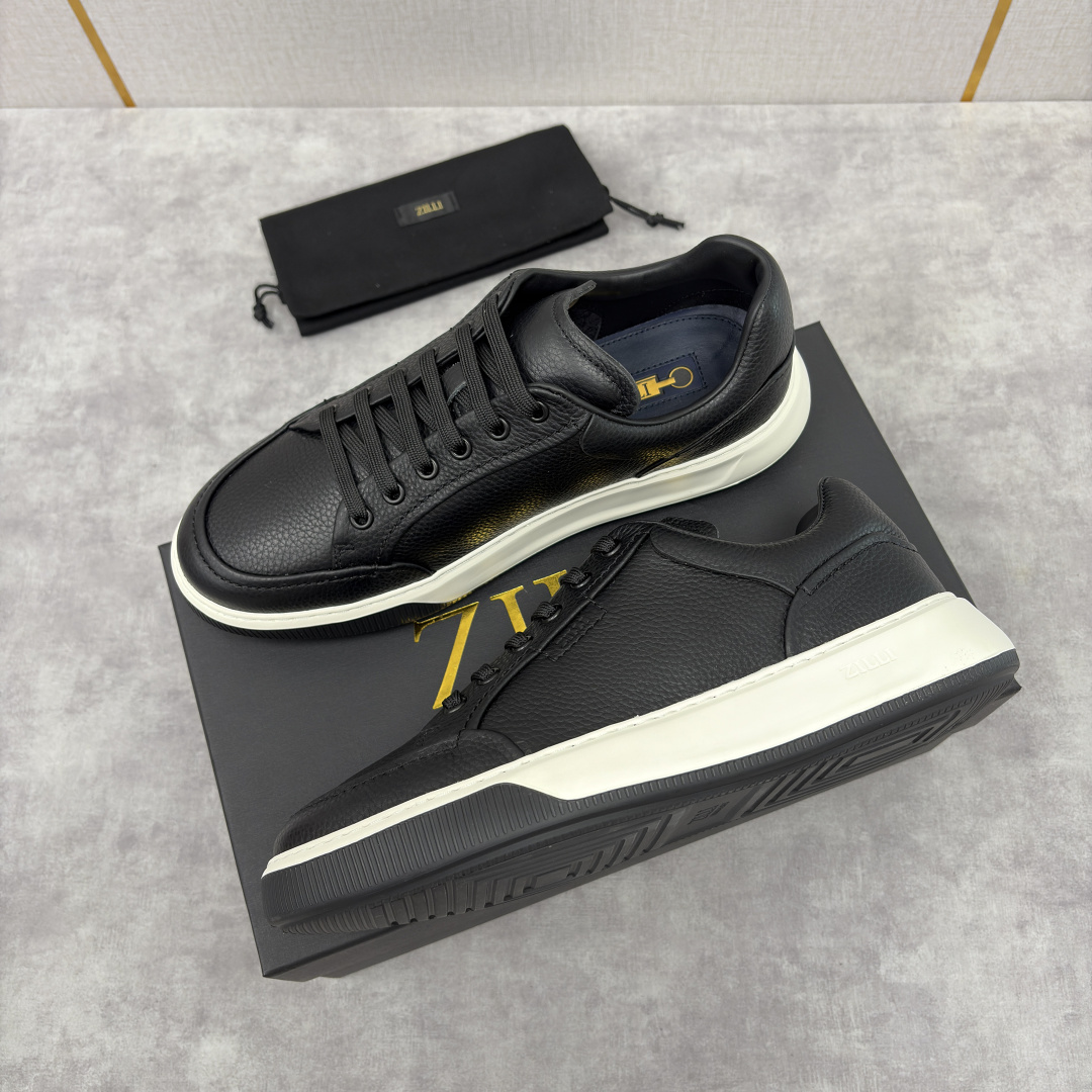 💋💍ZL家新品 Zill* 兹-利 是1970创立的法国奢侈男装品牌 缝线装饰男士休闲运动鞋当法式奢华邂