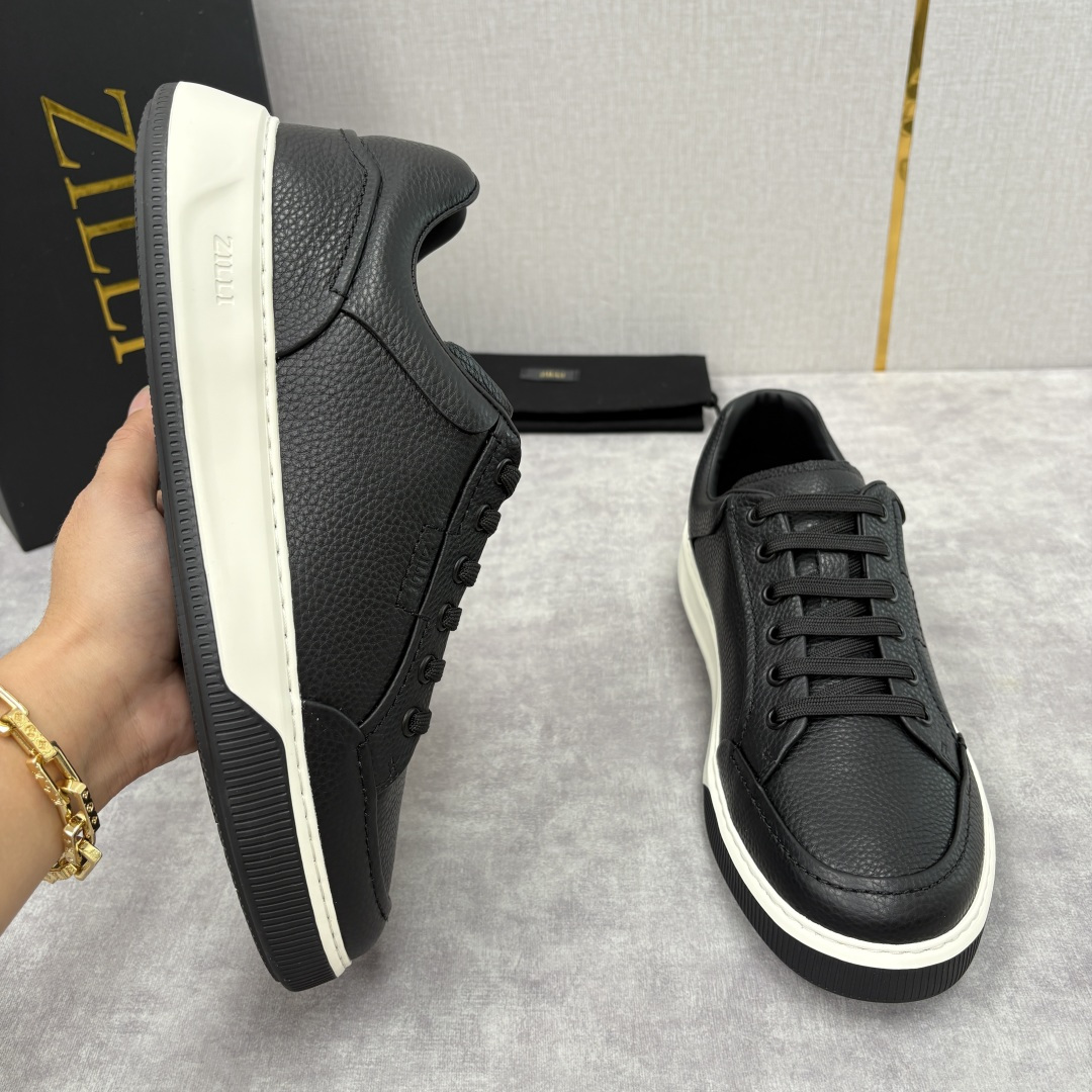 💋💍ZL家新品 Zill* 兹-利 是1970创立的法国奢侈男装品牌 缝线装饰男士休闲运动鞋当法式奢华邂