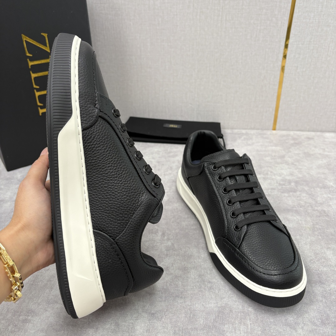 💋💍ZL家新品 Zill* 兹-利 是1970创立的法国奢侈男装品牌 缝线装饰男士休闲运动鞋当法式奢华邂