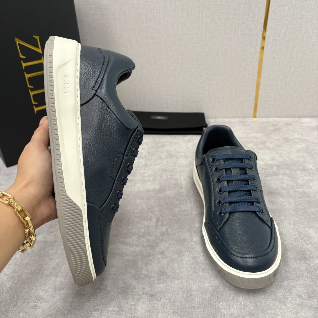 💋💍ZL家新品 Zill* 兹-利 是1970创立的法国奢侈男装品牌 缝线装饰男士休闲运动鞋当法式奢华邂