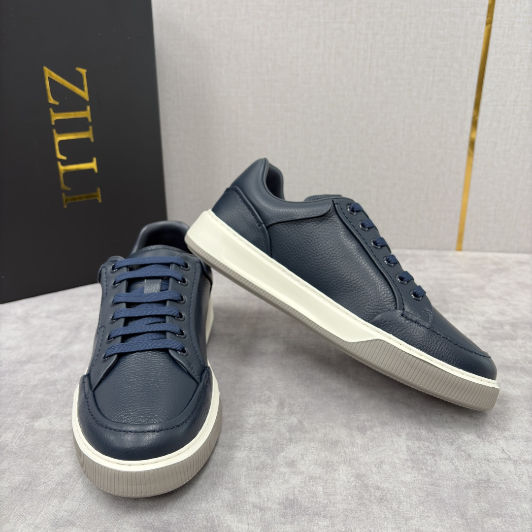 💋💍ZL家新品 Zill* 兹-利 是1970创立的法国奢侈男装品牌 缝线装饰男士休闲运动鞋当法式奢华邂