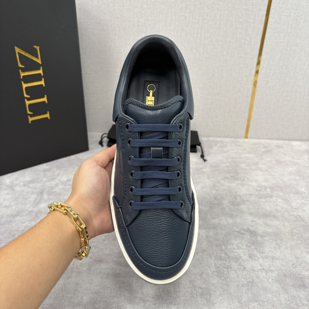 💋💍ZL家新品 Zill* 兹-利 是1970创立的法国奢侈男装品牌 缝线装饰男士休闲运动鞋当法式奢华邂