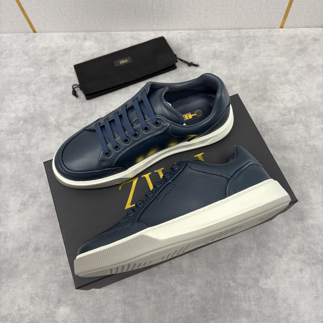 💋💍ZL家新品 Zill* 兹-利 是1970创立的法国奢侈男装品牌 缝线装饰男士休闲运动鞋当法式奢华邂