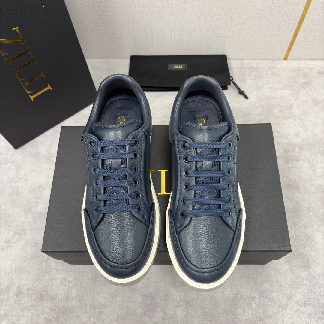 💋💍ZL家新品 Zill* 兹-利 是1970创立的法国奢侈男装品牌 缝线装饰男士休闲运动鞋当法式奢华邂