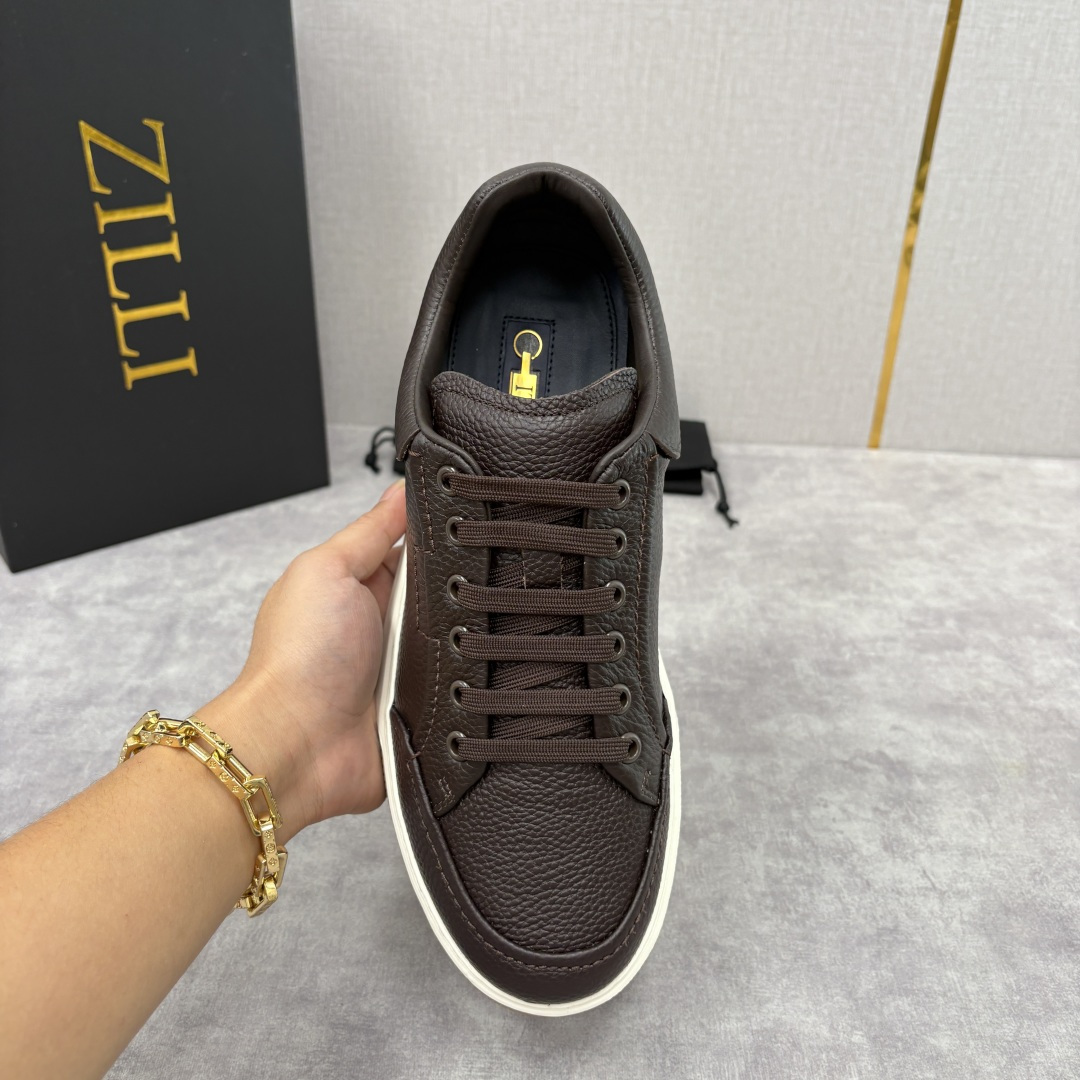 💋💍ZL家新品 Zill* 兹-利 是1970创立的法国奢侈男装品牌 缝线装饰男士休闲运动鞋当法式奢华邂