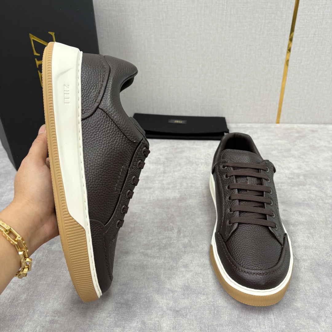 💋💍ZL家新品 Zill* 兹-利 是1970创立的法国奢侈男装品牌 缝线装饰男士休闲运动鞋当法式奢华邂