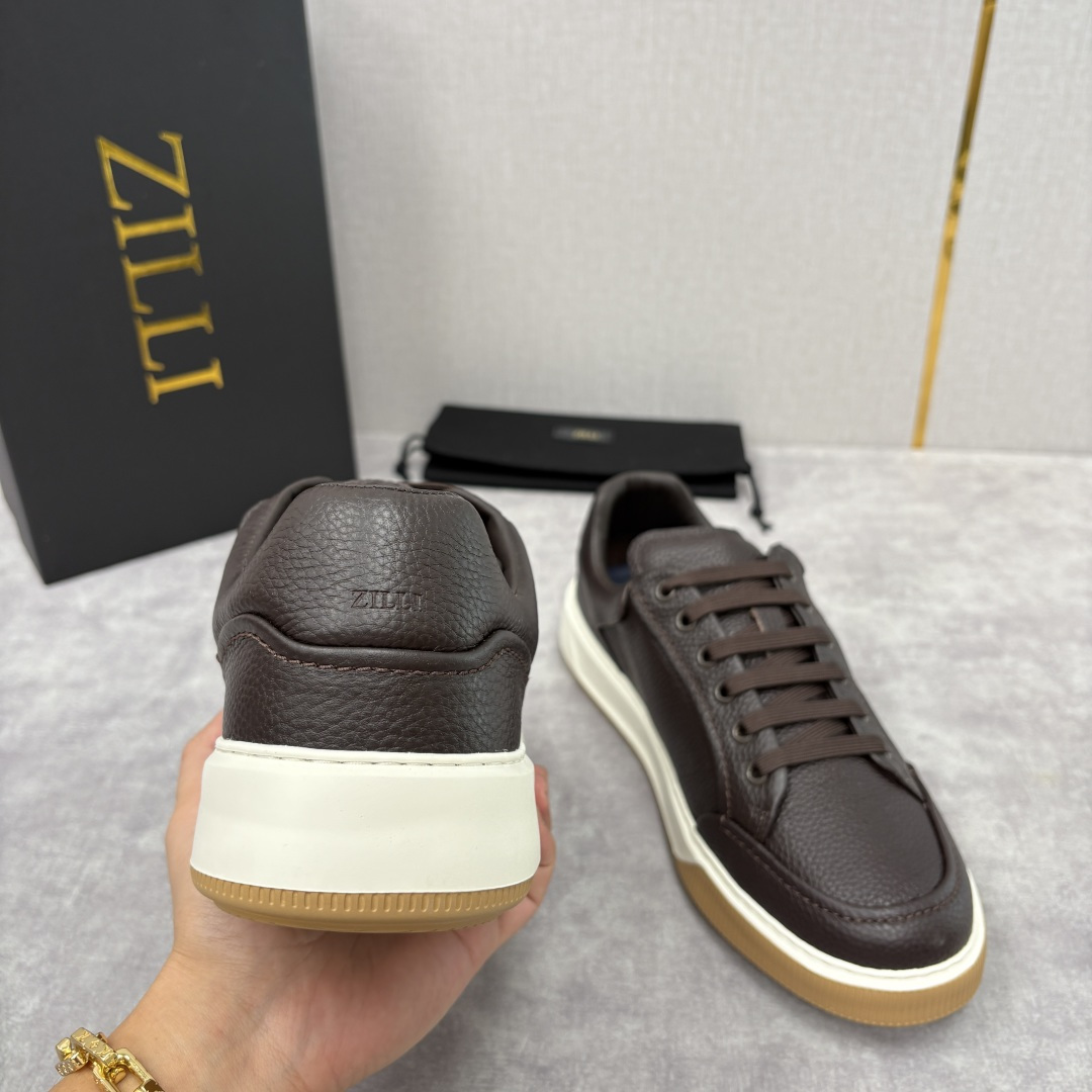 💋💍ZL家新品 Zill* 兹-利 是1970创立的法国奢侈男装品牌 缝线装饰男士休闲运动鞋当法式奢华邂