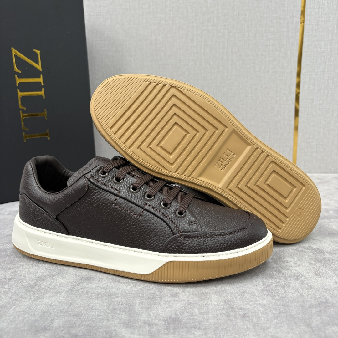 💋💍ZL家新品 Zill* 兹-利 是1970创立的法国奢侈男装品牌 缝线装饰男士休闲运动鞋当法式奢华邂