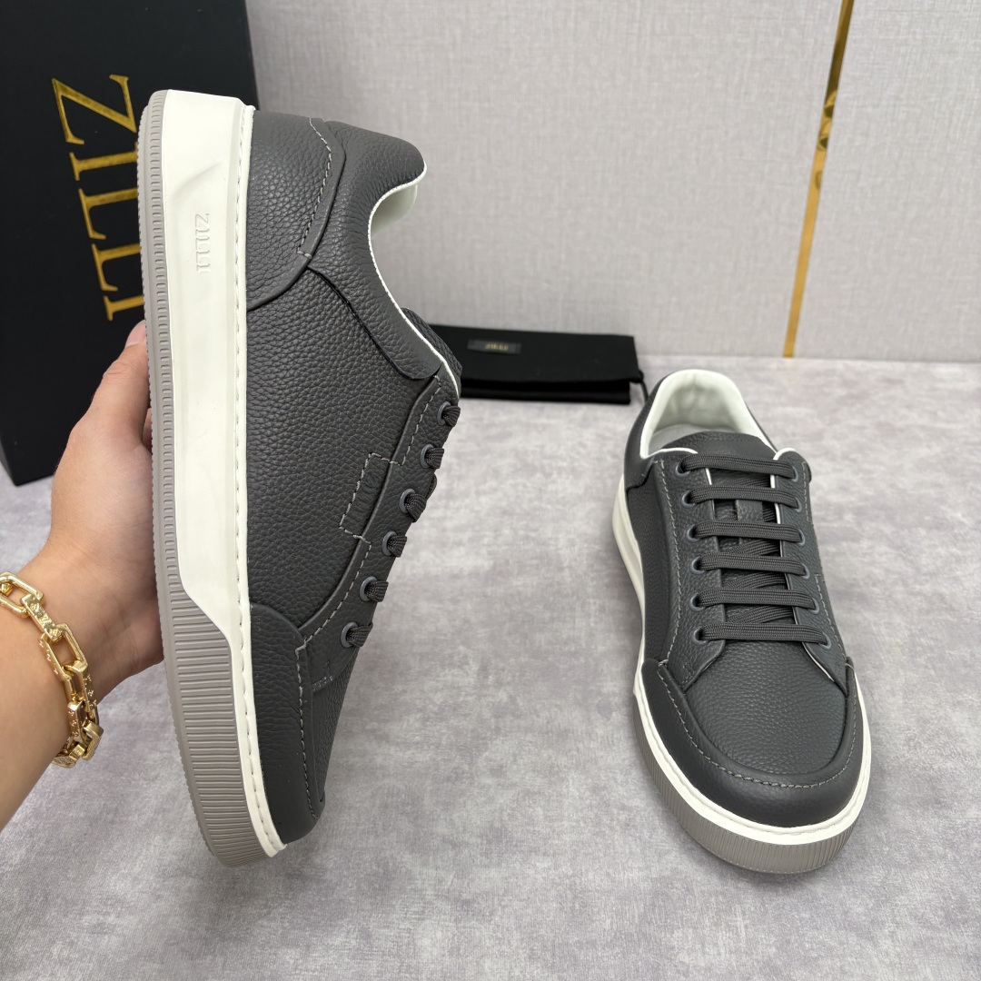 💋💍ZL家新品 Zill* 兹-利 是1970创立的法国奢侈男装品牌 缝线装饰男士休闲运动鞋当法式奢华邂