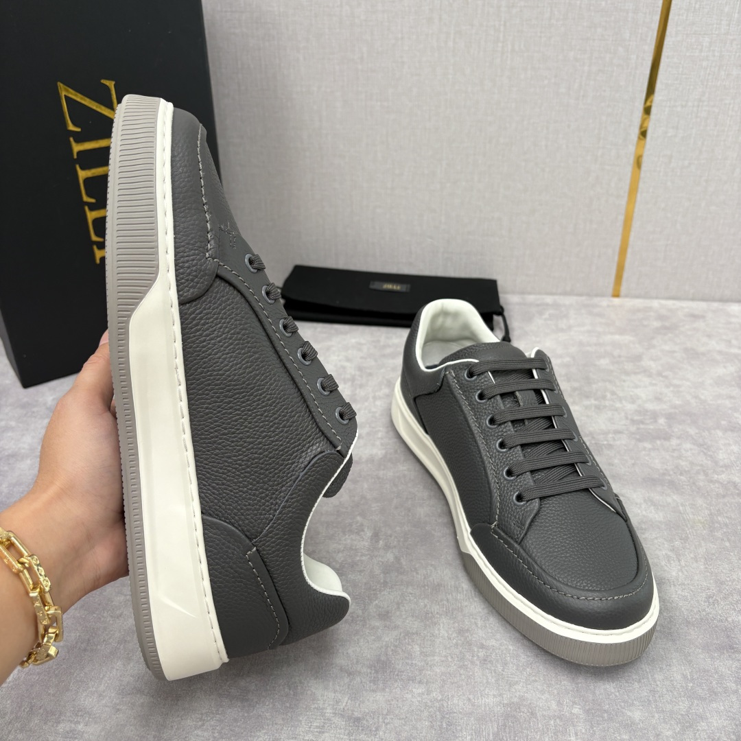 💋💍ZL家新品 Zill* 兹-利 是1970创立的法国奢侈男装品牌 缝线装饰男士休闲运动鞋当法式奢华邂