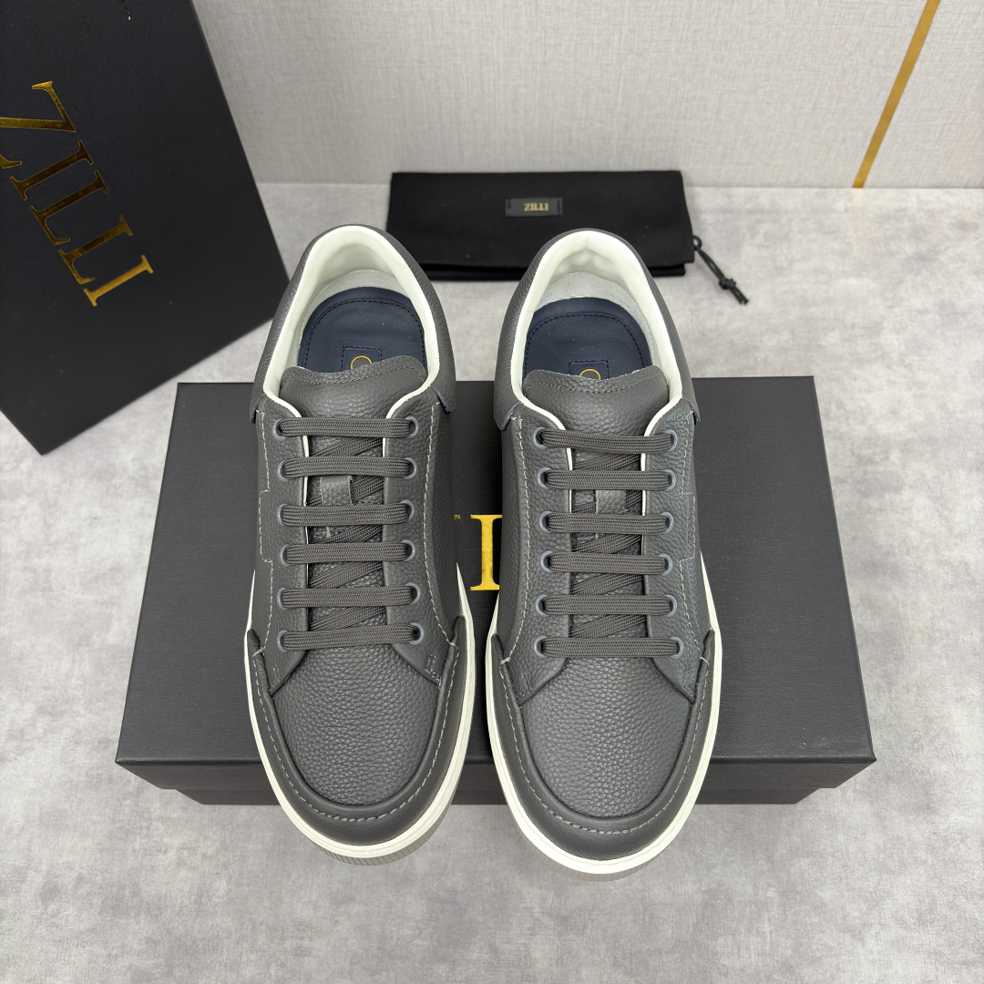 💋💍ZL家新品 Zill* 兹-利 是1970创立的法国奢侈男装品牌 缝线装饰男士休闲运动鞋当法式奢华邂