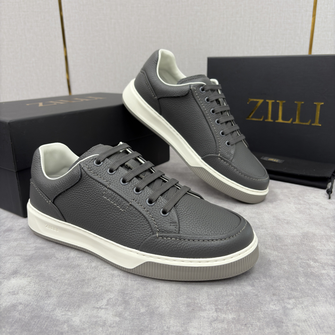 💋💍ZL家新品 Zill* 兹-利 是1970创立的法国奢侈男装品牌 缝线装饰男士休闲运动鞋当法式奢华邂